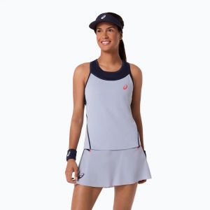 Майка для тенісу жіноча Asics Match tank grey blue
